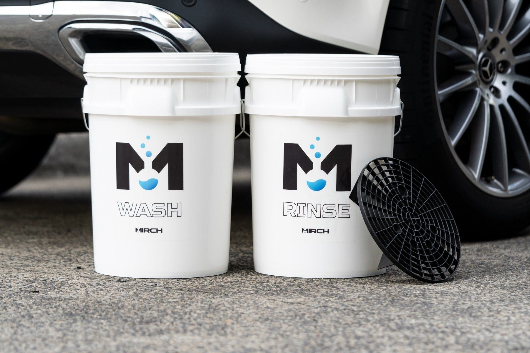 MIRCH Two Bucket Wash Kit Grit Guards Included